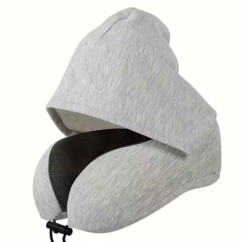 Cozy Hooded Comfort Travel Pillow