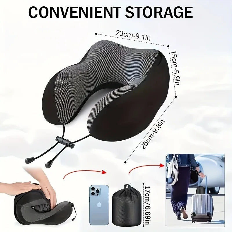 Cozy Hooded Comfort Travel Pillow